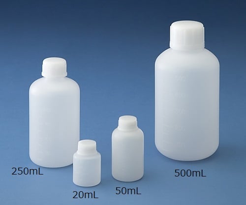 ニッコー10-2701-55　標準規格瓶　丸型細口（ナチュラル）　20mL　