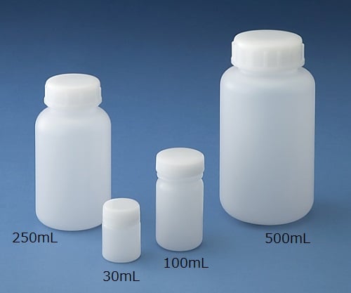ニッコー10-2801-55　標準規格瓶　丸型広口（ナチュラル）　２０ｍｌ　