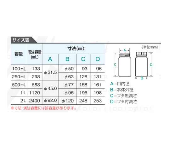 11-0104-55 JPボトル 500mL 1本 1101-04 JP-500 【AXEL】 アズワン