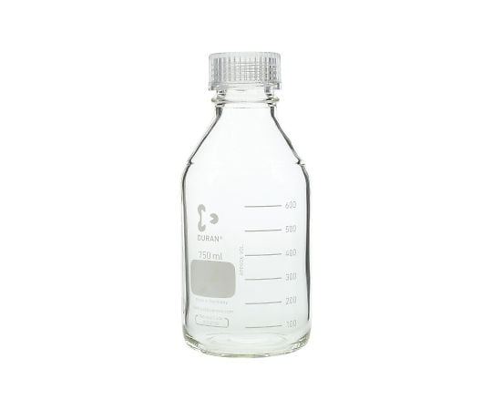SCHOTT/DURAN2-035-10ねじ口瓶丸型白（デュラン(R)）透明キャップ付７５０ｍＬ【1本】(as1-2-035-10)