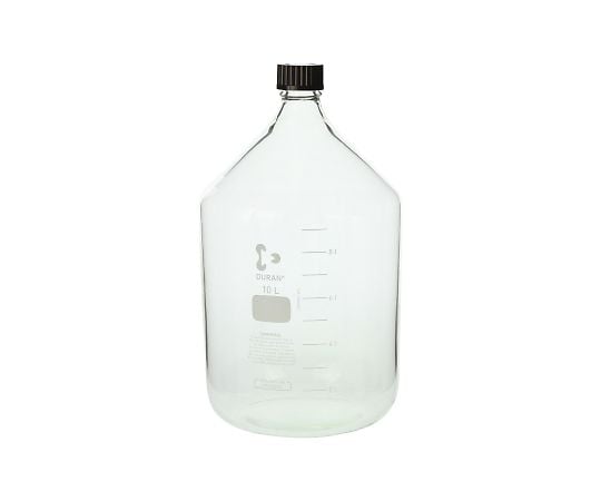 SCHOTT/DURAN2-076-08ねじ口瓶丸型白（デュラン(R)）赤キャップ付１００００ｍＬ【1本】(as1-2-076-08)