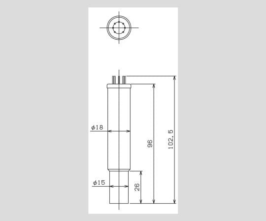 ピラニ真空計　GP-1G＋測定子WP-02　GP-1G/WP-02