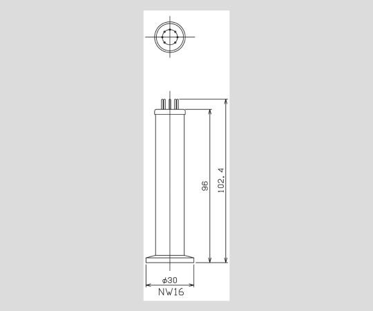 ピラニ真空計　GP-1G＋測定子WP-16　GP-1G/WP-16