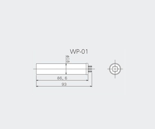 2-081-01 ピラニ真空計 GP-1Gケース付＋測定子WP-01 GP-1G（ケース付き）/WP-01