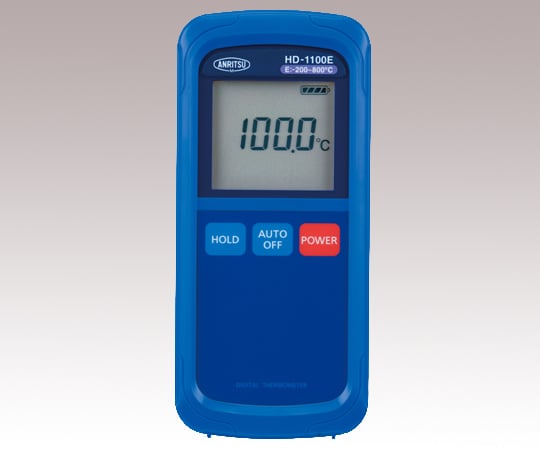 2-1082-01-20 ハンディタイプ温度計 ベーシック E熱電対 -200～+800℃ 校正証明書付 HD-1100E