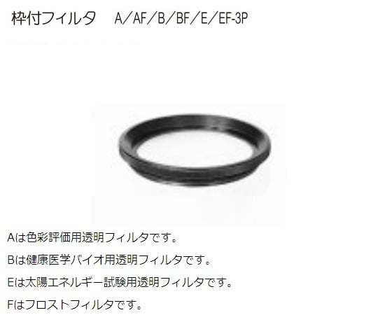 セリック2-1181-24人工太陽照明灯用枠付フィルター（太陽エネルギー試験用透明）【1個】(as1-2-1181-24)