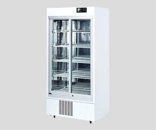 2-1199-11 インバータ薬用冷蔵ショーケース（ノンフロン） 550L IM-552