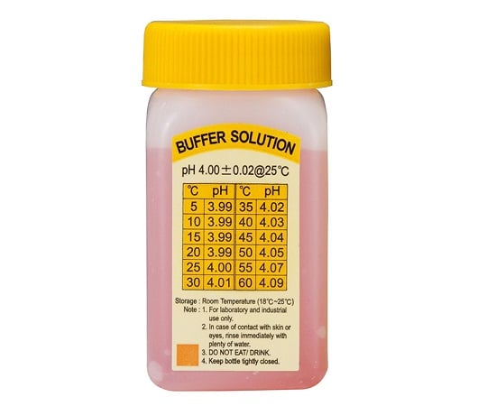 カスタム2-1287-12ｐＨ計（ポケットサイズ）用校正液ｐＨ４Ｂ－４【1個】(as1-2-1287-12)