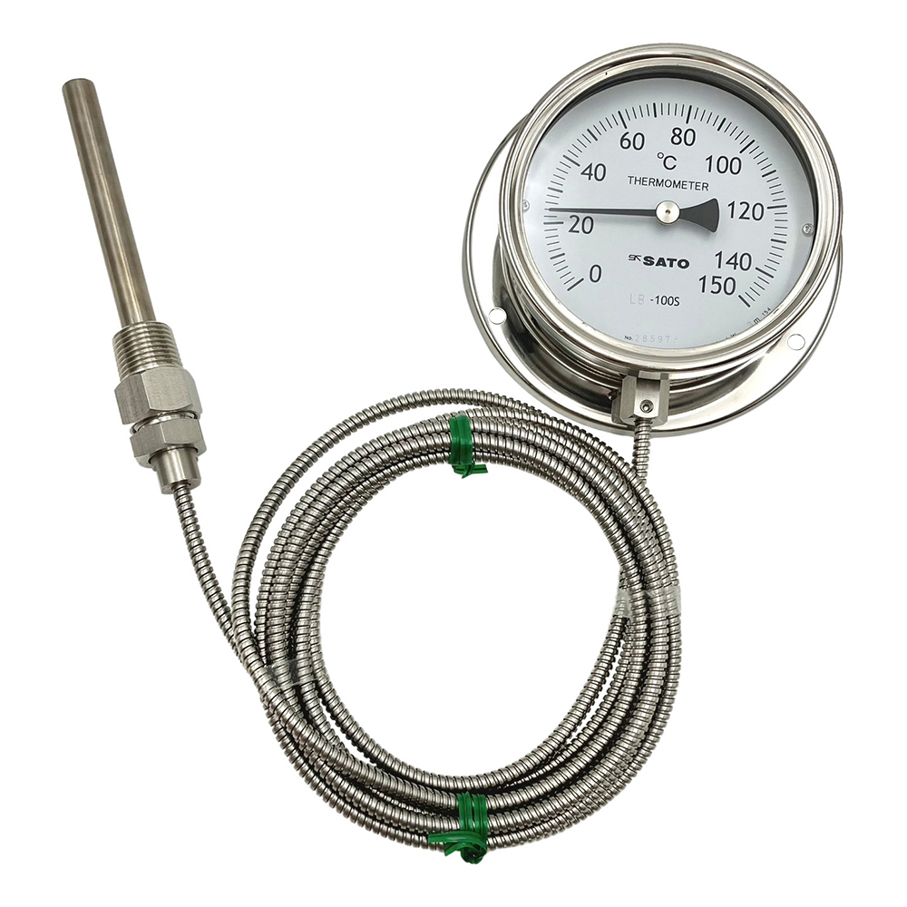 隔測式温度計（壁掛式） 0～150℃ 英語版校正証明書付　LB-100S