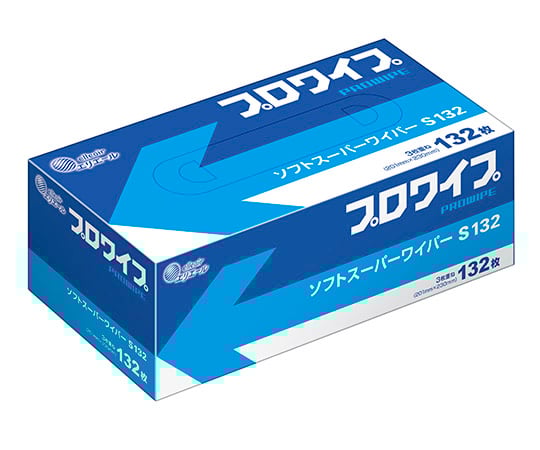 エリエール(大王製紙)2-1618-03プロワイプ・ソフトワイパー201×230mmＳ１３２スーパー【1箱(132枚×36袋入)】(as1-2-1618-03)