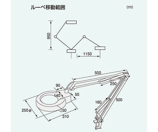 2-185-02 ライトルーペ SL-40