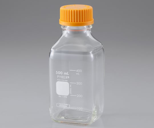 PYREX2-1956-03メディウム瓶角型（ＰＹＲＥＸ(R)）５００ｍL【1本】(as1-2-1956-03)