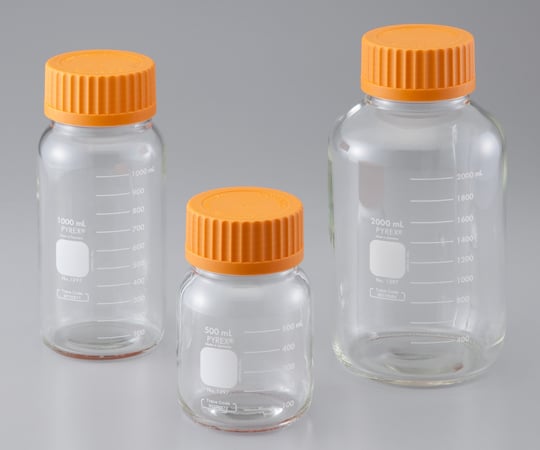 PYREX2-1957-03メディウム瓶広口（ＰＹＲＥＸ(R)）２０００ｍL【1本】(as1-2-1957-03)