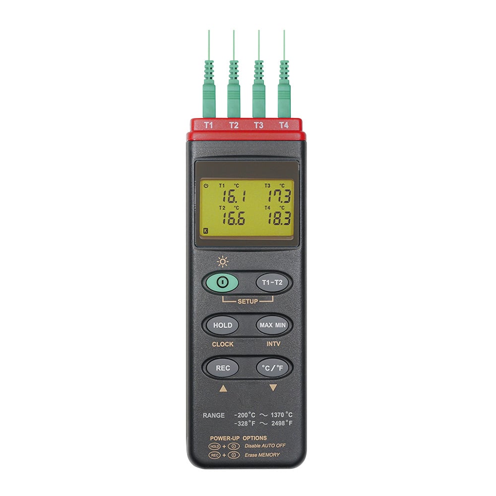 4チャンネルデジタル温度計（データロガー内蔵型） MT-309