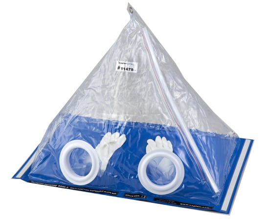 【組立】アズワン2-2003-01簡易グローブボックス２２００ＡＮＭ／ＸＬ【1個】(as1-2-2003-01)