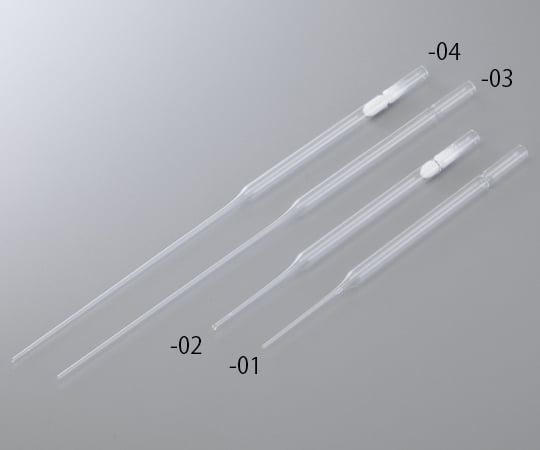 パスツールピペット　綿栓無　250本／箱×4箱　230mm　19000230