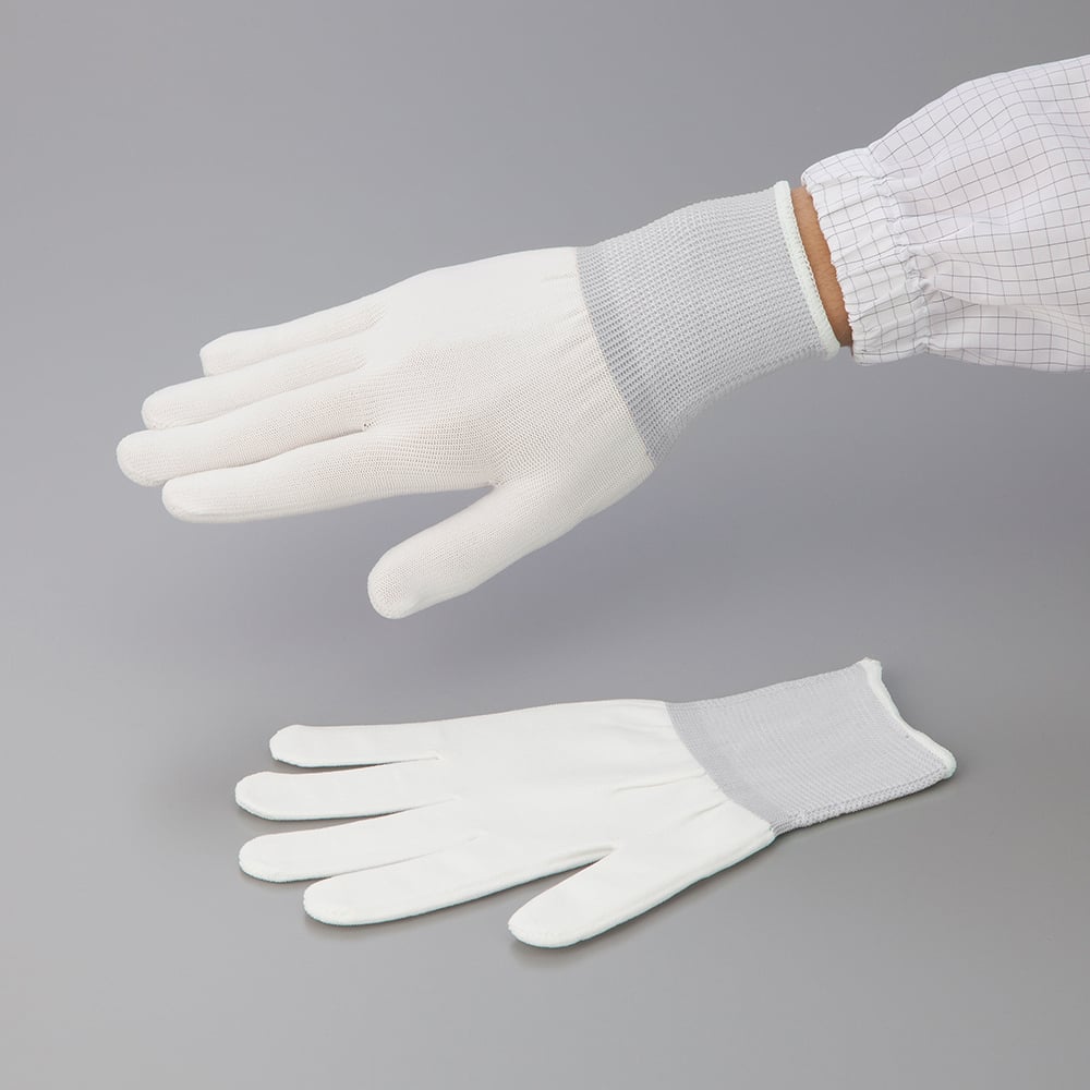 アズピュアインナー手袋　(オーバーロックタイプ)　ポリエステル製　L　10双入