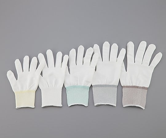 アズピュア（アズワン）2-2142-04　アズピュアインナー手袋　(オーバーロックタイプ)　ポリエステル製　S　10双入　