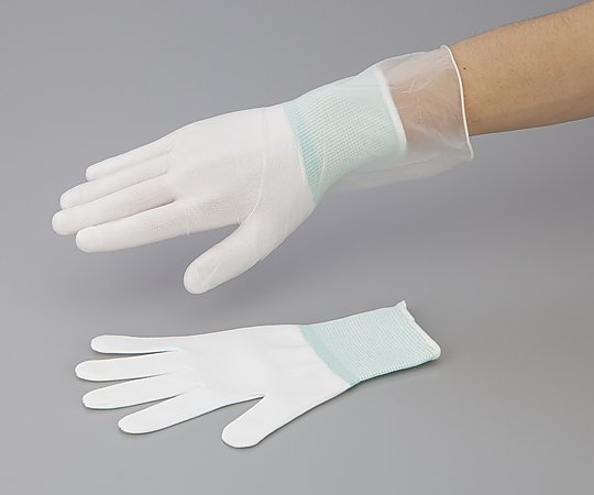 2-2143-02 アズピュアインナー手袋 (オーバーロックタイプ) ナイロン製