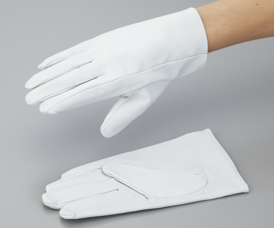 2-2380-01牛表革手袋ストレートタイプＮｏ．７０７白２２５ｍｍＬ【1双】(as1-2-2380-01)