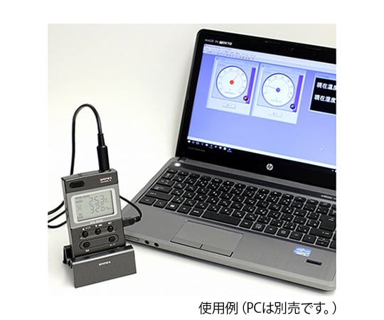 エンペックス2-2740-31-20　高性能デジタル温度湿度計　校正証明書付 EX-502