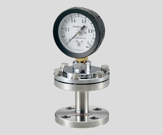 【校正対応】2-276-04ダイヤフラム式圧力計ＭＺＦ-１Ａ７５×０．４ＳＵＳ【1台】(as1-2-276-04)