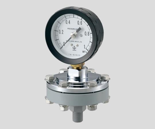 【校正対応】2-278-03ダイヤフラム式圧力計ＭＺＳ-１Ａ７５×１．０フッ素【1台】(as1-2-278-03)