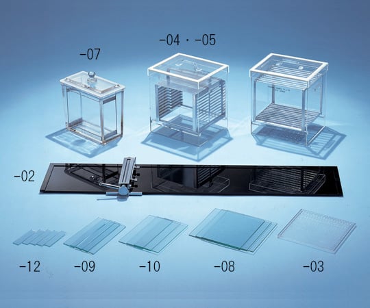 2-282-11吸着剤塗布用硝子板１００－２ｄ【1箱(10枚入)】(as1-2-282-11)