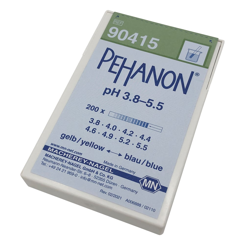 2-348-02 ストライプpH試験紙（PEHANON） pH0-1.8 【AXEL】 アズワン