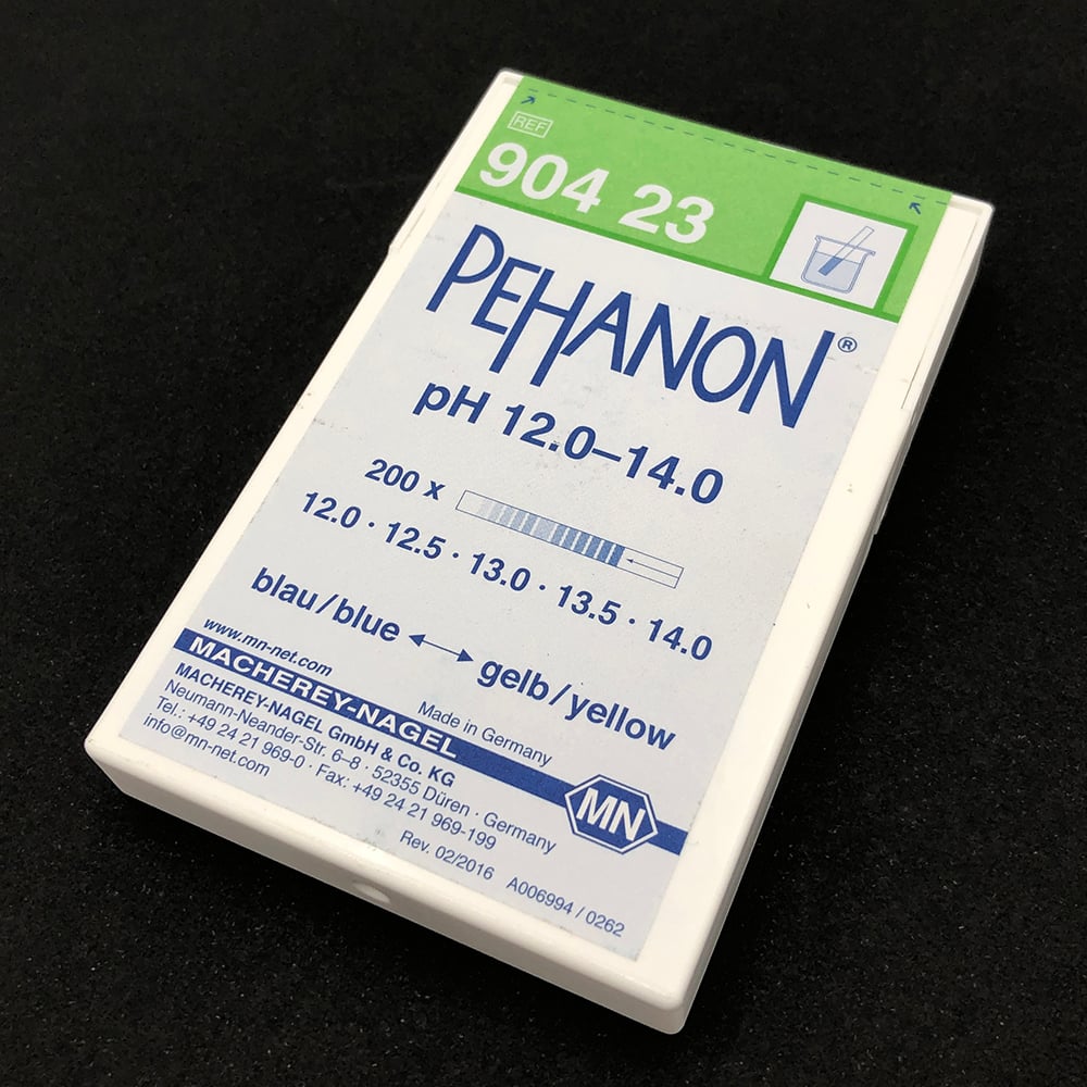 ストライプpH試験紙（PEHANON） pH12-14 1箱（200枚入）　MN90423