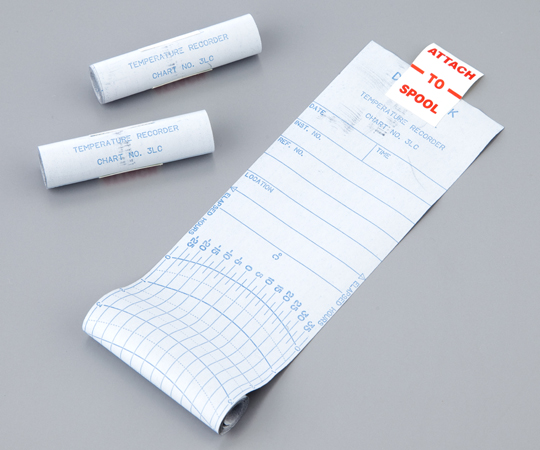 【校正対応】デルタトラック2-3571-11温度記録計（チャート紙タイプ）用記録紙１８１０８【1袋(24本入)】(as1-2-3571-11)