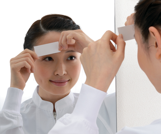 【サンプル】2-3627-01まゆ毛取りシート【1袋(10枚×100シート入)】(as1-2-3627-01)