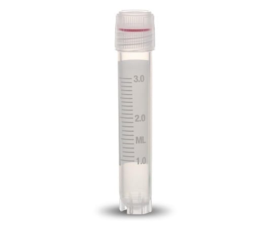 【滅菌】Simport2-3881-24クライオバイアルT308-3AOリングシールタイプ3ml外ネジ・自立型【1箱(100個×10袋入)】(as1-2-3881-24)