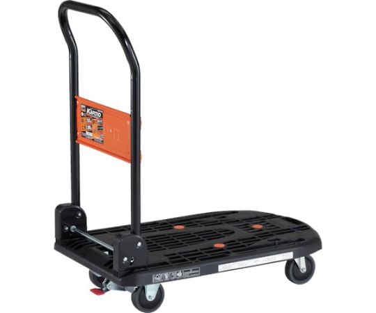 トラスコ中山2-3955-02軽量樹脂運搬車MPK-720-BK-SS【1台】(as1-2-3955-02)