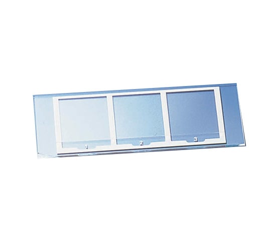 2-4022-01検鏡プレート（3窓タイプ）【1箱(50枚入)】(as1-2-4022-01)