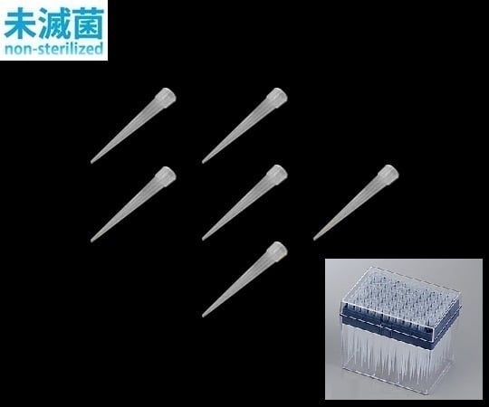 アズワン2-4064-05アイビスロングチップ（ボックスパック）1～250μL９６本／箱×１０箱ナチュラル【1箱(96本×10ボックス入)】(as1-2-4064-05)