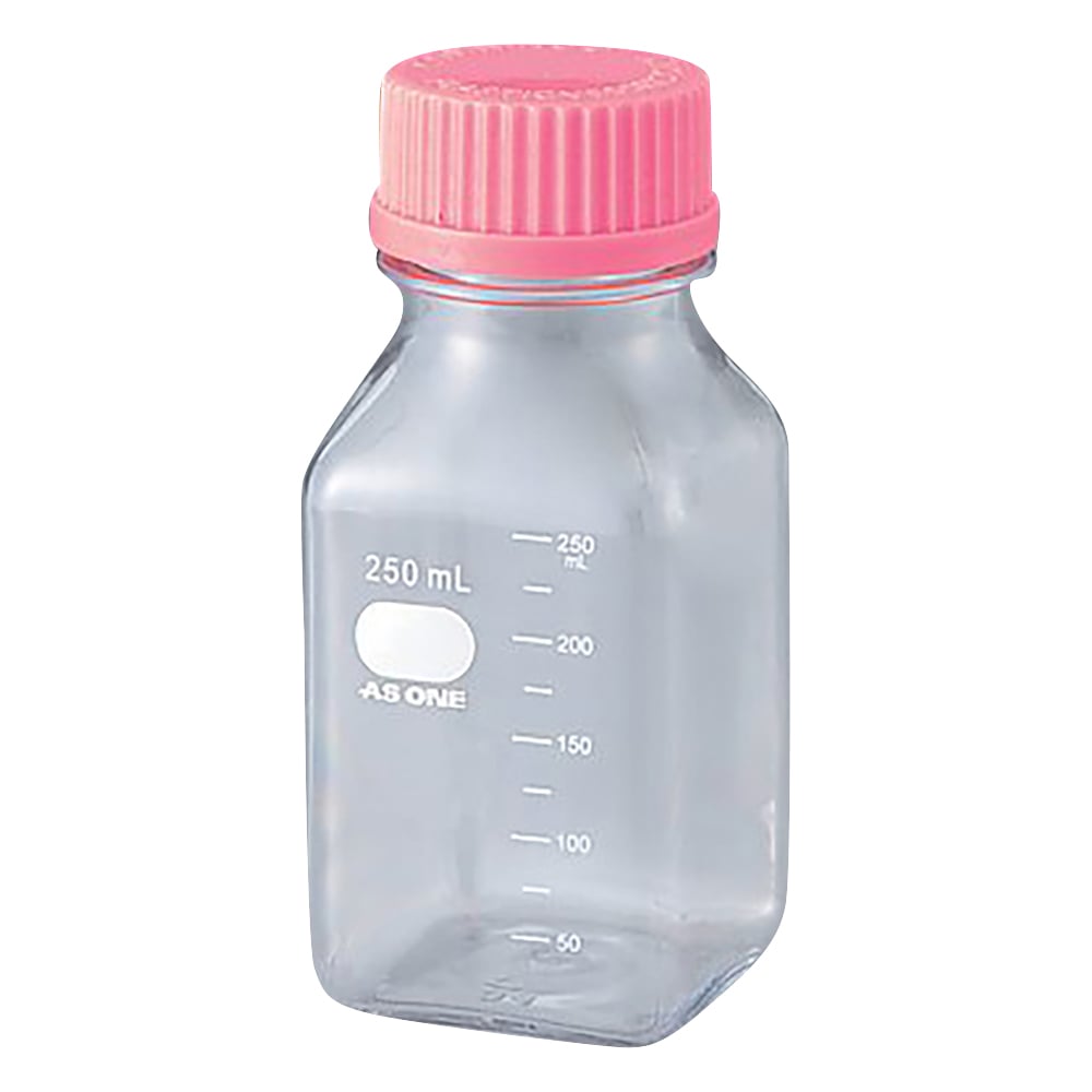 2-4130-53 ビオラモポリカーボネイト角型ボトル 500mL（ケース販売