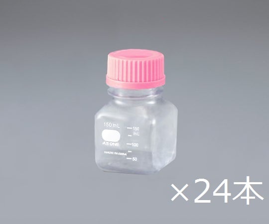 2-4130-51 ビオラモポリカーボネイト角型ボトル 150mL（ケース販売