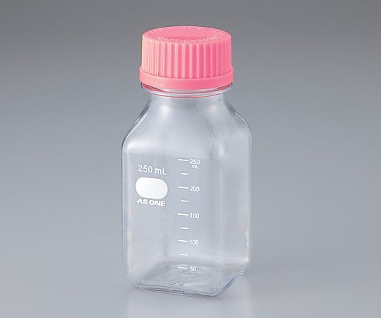 2-4130-52 ビオラモポリカーボネイト角型ボトル 250mL（ケース販売） 24本入 v＞