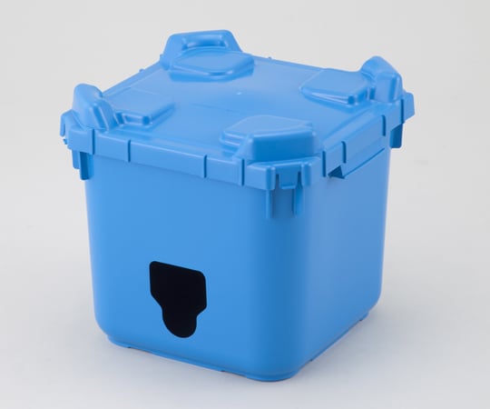 2-4171-11バッグインコンテナーＢＩＣ２０－１本体穴有フタ穴無青【1個】(as1-2-4171-11)