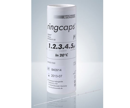 アズワン2-454-01リングキャップス５μＬ１／５目盛２５０本入り【1箱(250本入)】(as1-2-454-01)