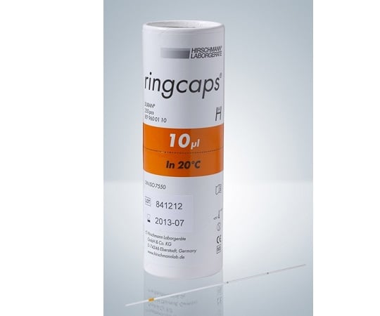 アズワン2-454-03リングキャップス１０μＬ１目盛２５０本入り【1箱(250本入)】(as1-2-454-03)