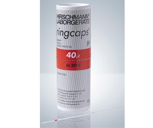 アズワン2-454-08リングキャップス４０μＬ１／２目盛２５０本入り【1箱(250本入)】(as1-2-454-08)