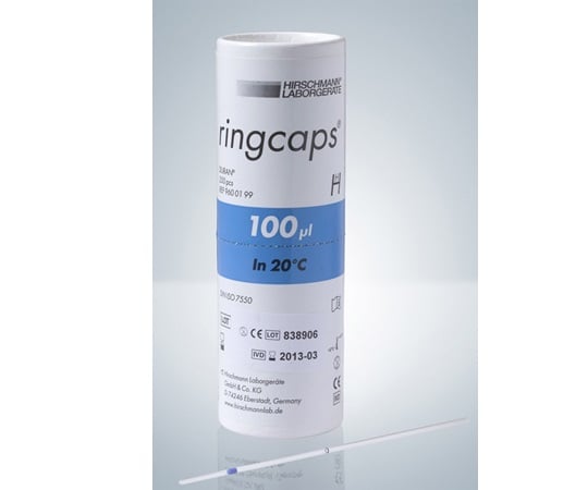 アズワン2-454-09リングキャップス１００μＬ１目盛２５０本入り【1箱(250本入)】(as1-2-454-09)