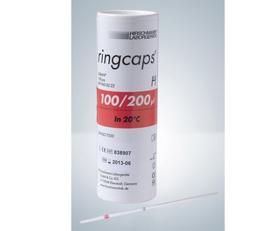 アズワン2-454-11リングキャップス２００μＬ１／２目盛１００本入り【1箱(100本入)】(as1-2-454-11)