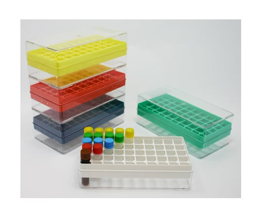 アズワン2-4575-01ハニカムラック０．５・１．５・２．０ｍＬ５０本ホワイト１０個入り【1箱(10個入)】(as1-2-4575-01)