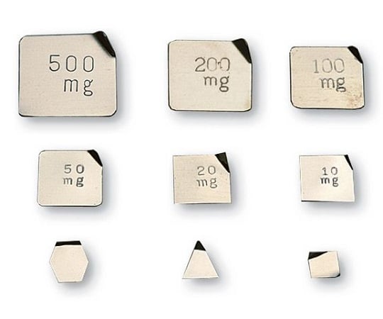 2-491-06 板状分銅 F1PSB-10MA 10mg