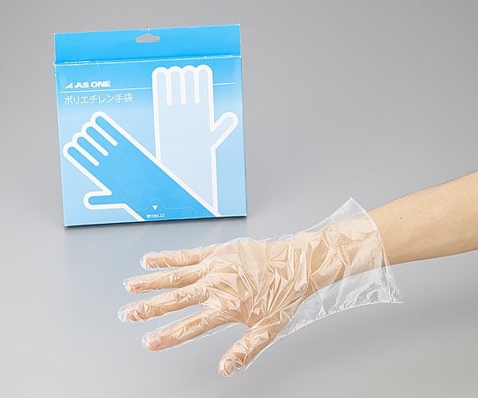 アズワン2-4972-03ポリエチレン手袋エコノミー薄手S100枚入【1箱(100枚入)】(as1-2-4972-03)