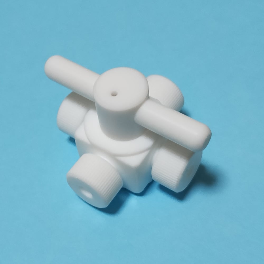 アズワン2-503-01アズフロン(R)バルブ圧入型4方AF-VAL6-4【1個】(as1-2-503-01)