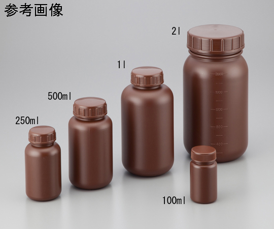 送料無料 通販 広口丸型遮光瓶SCC(茶) アズワン 【AXEL】 アズワン 研究室用品